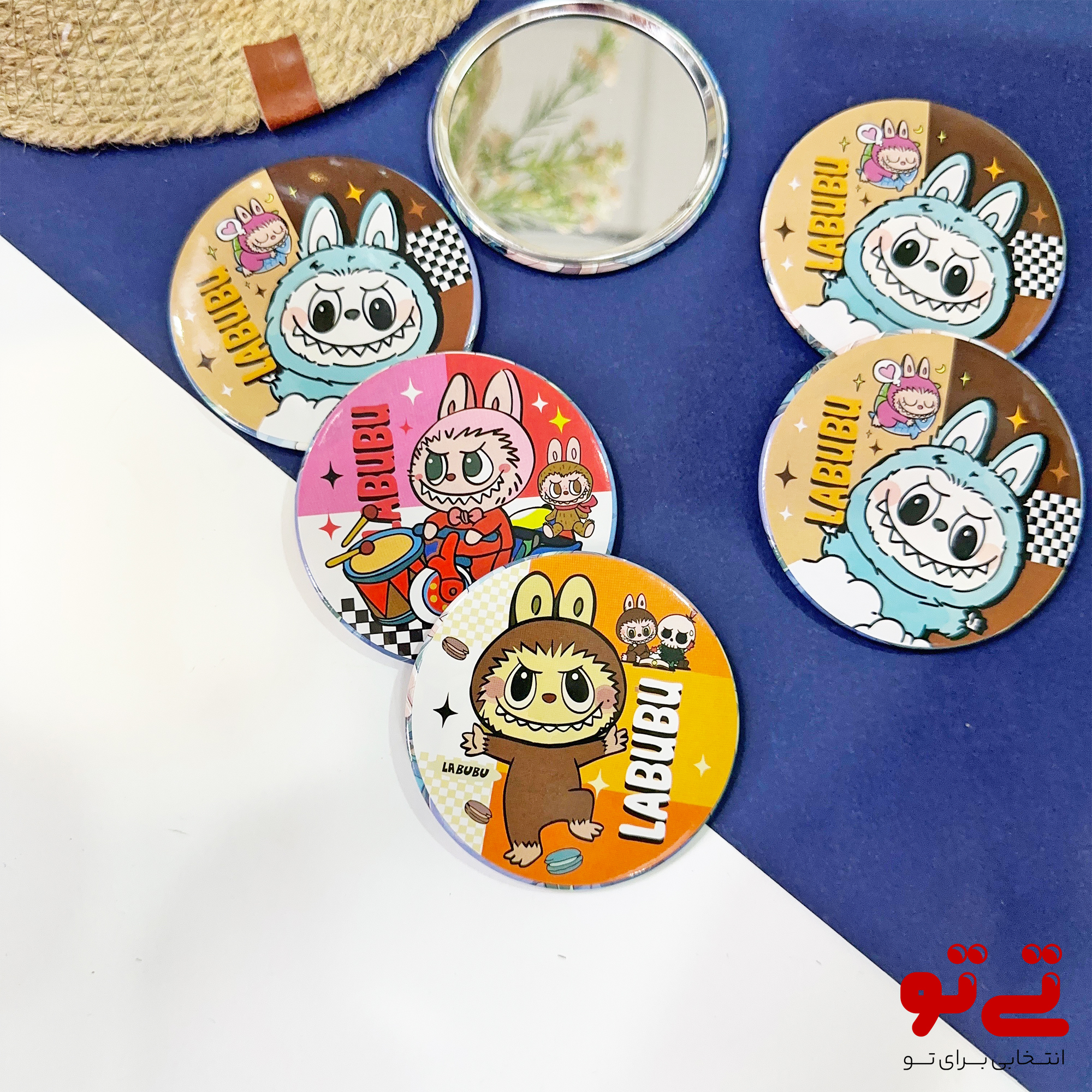 آینه جیبی طرح لبوبو مدل2647